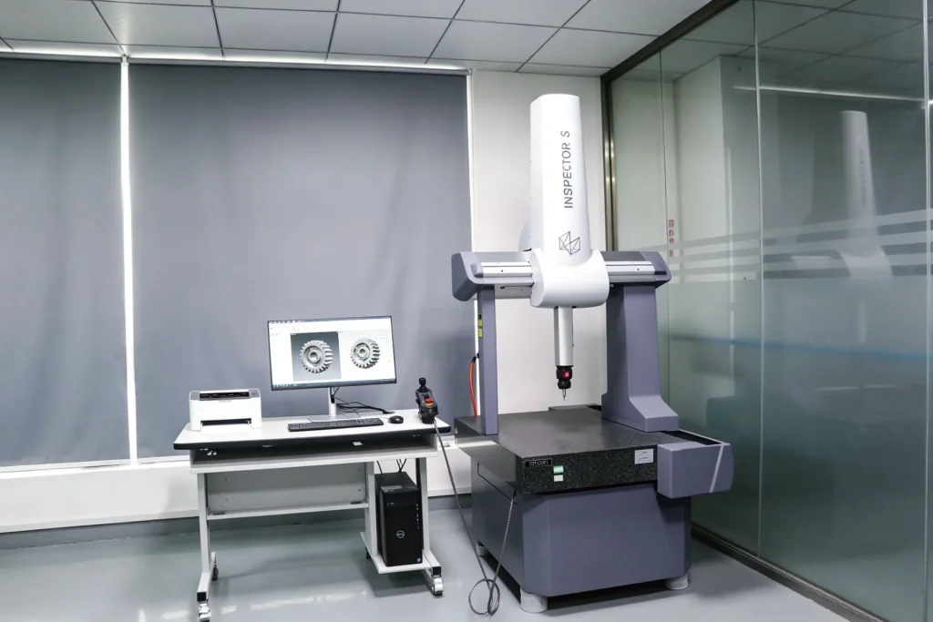Coordinate measuring machine used for dimensional inspection