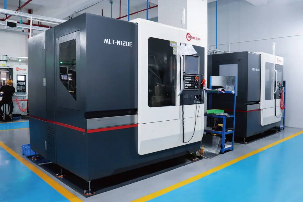 Precision machining equipment in the production workshop